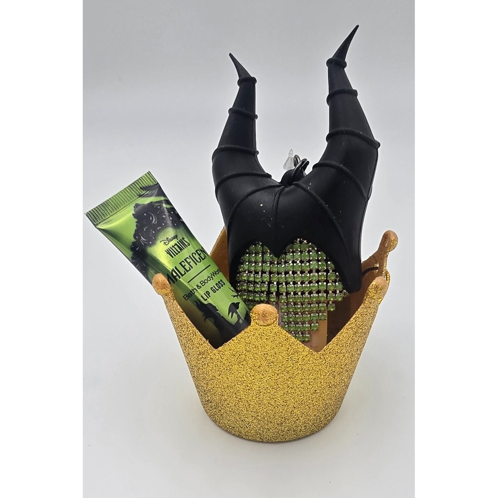 Bath & Body Works DISNEY Villians Maleficent Pocket Bac Holder & lip gloss set - Picture 2 of 7
